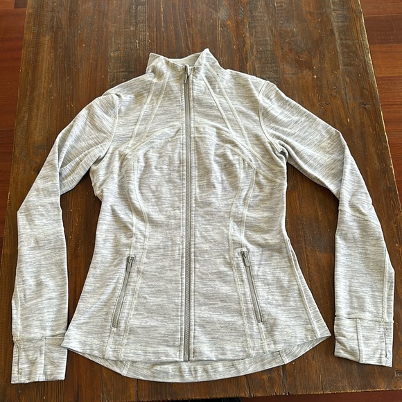 lululemon athletica Tops - lululemon white and gray define jacket size 10